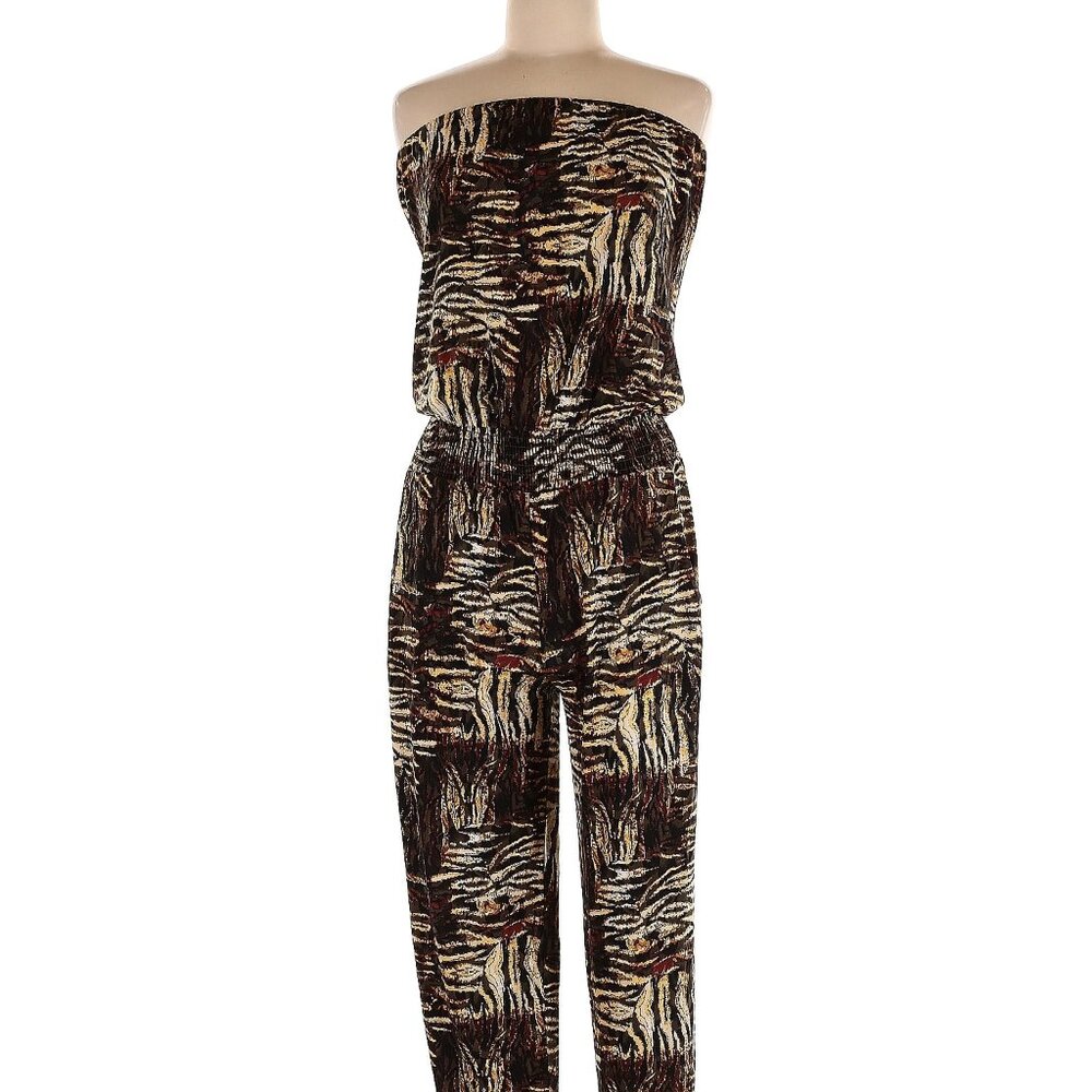 Veronica M Patterned Tube Top Jumpsuit - M